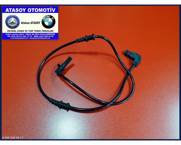 MERCEDES W639 VİTO ABS SENSÖRÜ ÖN 6395400417 , 6395401017 , 6399051700 A6395400417 A6395401017 A6399051700 A 639 540 04 17 A 639 540 10 17 A 639 905 17 00 VİANO ABS SENSÖRÜ VİANO ÖN ABS SENSÖRÜ VİTO ÖN ABS SENSÖRÜ